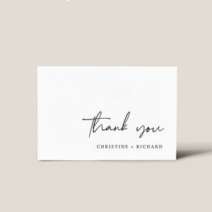 Biglietto di Ringraziamento Personalizzato con Logo, Design Conciso, Biglietto Pieghevole Perfetto per Matrimoni, Addii al Nubilato e Baby Shower - Product Image 2