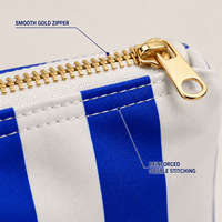 Sac de rangement Mahjong personnalisé imperméable à rayures imprimées, pochette à rouges à lèvres, sac de rangement pour jeux de société, idéal pour les voyages, les clubs et les cadeaux