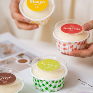 Conteneur de <span class=keywords><strong>yaourt</strong></span> à dessert jetable biodégradable de haute qualité Mini tasses à crème glacée en plastique pour l'emballage - Product Image 6