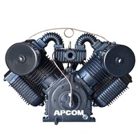 Compresseur d'air à piston silencieux monophasé APCOM EX1500*4 6 kW haute pression portable sans huile 200 L