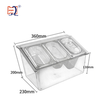 Restaurant liefert Deep Steam Food Gastro norm Container GN Pfanne Sous Vide Verbund behälter Edelstahl pfanne mit Deckel