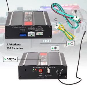 200w sirene Alarm mobil Remote Control nirkabel dengan mikrofon genggam untuk pemadam kebakaran, ambulans, insinyur, kendaraan - Product Image 4