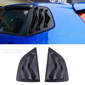 For Honda Fit 2014-2019 Car Rear Triangle <b>Window</b> Shark Cheek Trim Body Kit Rear Side Vent <b>Window</b> Trim <b>Cover</b> Modification Part - Product Image 3