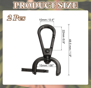 Accesorios de hardware para bolsos, hebillas, ganchos para correas de bolsos, cerraduras de hardware desmontables, hebillas de correa de bolsa de metal, hebillas de correa para mochila. - Product Image 2