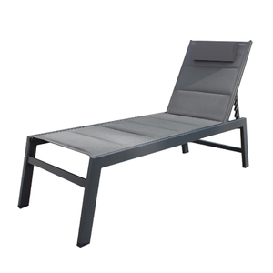 Diseño moderno Muebles de jardín al aire libre Marco de aluminio duradero Tumbona rodante para playa Hotel Piscina Uso doméstico - Product Image 1