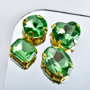 Strass a Forma di Artiglio Verde Chiaro Cuciti a Mano, Vetro Piatto per <span class=keywords><strong>Abiti</strong></span> <span class=keywords><strong>da</strong></span> Sposa, Cappelli, Nail Art, <span class=keywords><strong>Abiti</strong></span> <span class=keywords><strong>da</strong></span> <span class=keywords><strong>Sera</strong></span>, <span class=keywords><strong>Accessori</strong></span> per Gioielli Fai-<span class=keywords><strong>da</strong></span>-Te - Product Image 2