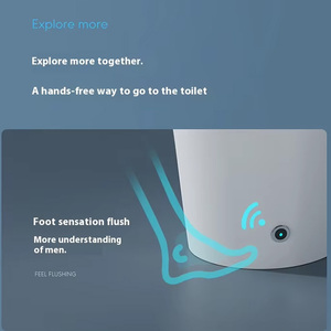 Salle <span class=keywords><strong>de</strong></span> bain ouverture/fermeture automatique céramique intelligente couvercle <span class=keywords><strong>de</strong></span> cuvette <span class=keywords><strong>de</strong></span> toilette électrique automatique chasse d'eau capteur <span class=keywords><strong>de</strong></span> pied toilettes intelligentes - Product Image 6