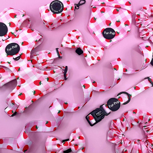 Atacado Pet Harnesses Custom Logo Poliéster Dog Harness Sets Luxo Ajustável Pet Dog Leash Harness Sets - Product Image 5