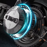 Vélo électrique urbain 48V 350W, batterie au plomb-acide, cadre en acier au carbone, roues de 20 pouces, suspension arrière, assistance au pédalage, freins à disque doubles, LED