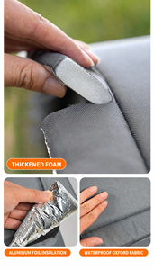 Casa Elevada para Mascotas al Aire Libre, Refugio Impermeable para Perros, Casa para Gatos para Clima Frío, Nailon Oxford Gris, para Todas las Estaciones - Product Image 6