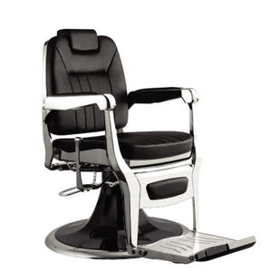 Sillón de Barbería Retro de Lujo, Hidráulico, Reclinable, con Masaje, Tapizado en Cuero PU, para Escuelas y Barberías - Product Image 3