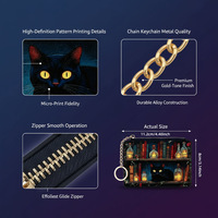 Tempat Kartu Ramping PU Fashion Minimalis Jepang Dompet Tipis Multi-Slot Tahan Air Wanita Kapasitas Besar Kancing Kawaii untuk Perjalanan