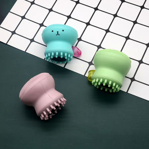 Venta al por mayor de alta calidad personalizado <span class=keywords><strong>pulpo</strong></span> cara lavado de silicona cepillo de limpieza de silicona suave herramientas de maquillaje limpiador - Product Image 4