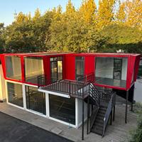 Maison modulaire à 2 étages, bâtiment préfabriqué détachable, nouveau modèle de maison préfabriquée en kit, conteneur préfabriqué, dortoir temporaire, hôtel