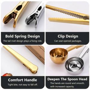 Factory Custom Baking 15ml Bag Clip <b>Spoon</b> Coffee Powder Stainless Steel <b>Measuring</b> <b>Spoons</b> - Product Image 4