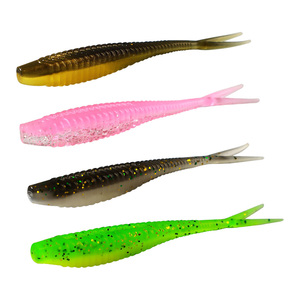 61pcs 6.5cm 1.5G chia ngã ba đuôi mềm jerkbait Minnow mồi Kit nhựa mềm Shad Baits crappie Bass Mồi Câu Cá - Product Image 4