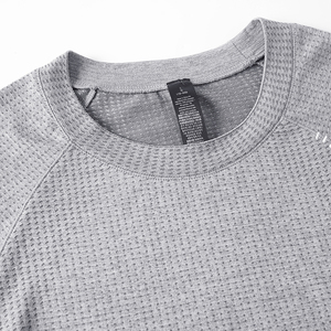 Camiseta Deportiva Ultraligera para Hombre, Sin Costuras, de Secado Rápido, Cationica, Transpirable, Cuello Redondo, para Verano, Fitness - Product Image 5