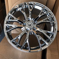 Velg Forged Chrome Multi Spoke Viaol Custom 19 20 21 Inch 5x120.65 5x120 5x114.3 Cocok untuk Corvette C7 Camaro Mustang Charger