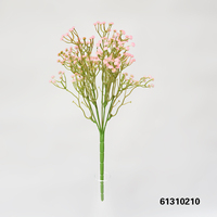 Vente en gros de fleurs de gypsophile conservées en blanc bleu pour la décoration de mariage