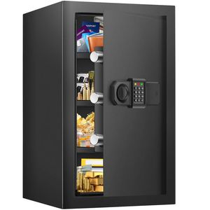 スチール製電子デジタルロック金庫 大型電子金庫 家庭用 ホテル用 業務用 現金保管金庫 - Product Image 4