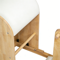 Baril d'escalade Pilates MJD W17 en chêne, durable, écologique, équipement de fitness portable, garantie 2 ans, pour adultes, studio, box body