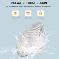 Lampes de piscine immergées LED RGB IP68 étanches en verre de conception populaire 18W 24W Par 56 encastrables dans le sol, à intensité variable, certifiées CE