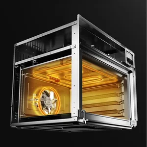 Made In China Toughened Glass 60cm Easy cleaning baking and roasting big capacity SurroundTemp pyrolitic oven arabic bread oven