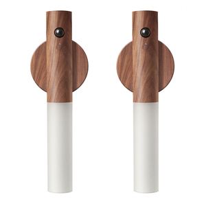 Wall Lamp Motion Induction Magnet Body <b>Rechargeable</b> <b>LED</b> <b>Light</b> Portable Night <b>Light</b> Wooden Cabinet <b>Light</b> - Product Image 3