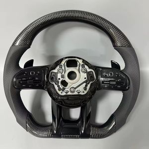 Volante de Fibra de Carbono Forjado Perforado para Mercedes Benz W204 W205 W211 W212 CLA W176 W177 ML W166 X253 W221 W222 AMG - Product Image 4