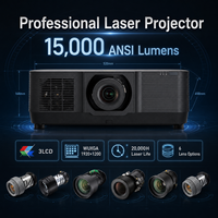 Proyector Láser 3LCD Profesional para Ingeniería, 15000 ANSI Lúmenes, WUXGA, 20000H de Vida Útil de Láser, para Exposiciones, Museos, Salas de Conferencias