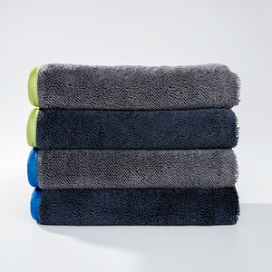 Microfibra Auto Care Detailing Cloth Singe Face Large Twisted Loop Superabsorción Bound Edge Limpieza de automóviles Lavado Toalla de secado - Product Image 4