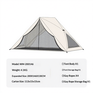 M6X Automatic Quick Open <strong>Beach</strong> Tent Outdoor Folding Sunshade Rainproof Camping Tent Park Picnic Couple Double Oxford Cloth - Product Image 2