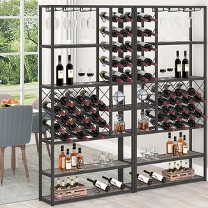 Étagère à vin personnalisable, présentoir, meuble à vin, rangement pour bar, étagère sur pied, idéal pour les cuisines et les salles à manger - Product Image 3