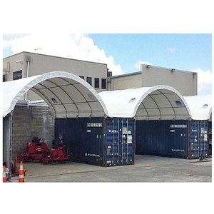 Abri de stockage en conteneur PVC fabriqué en Chine, pour entrepôt, équipement, stationnement, machine, auvent de protection solaire pour charbon - Product Image 3