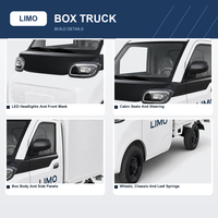 Nouveau véhicule utilitaire électrique mini-fourgonnette à deux portes avec caisse isotherme pour la livraison en supermarché et le transport express