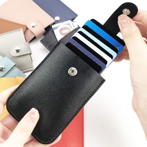 FIZZBAGS <strong>Custom</strong> Logo Silk Screen Printed Fashion Patent Leather Unisex <strong>Wallet</strong> Button Closure RFID Blocking Credit Card Holder - Product Image 2
