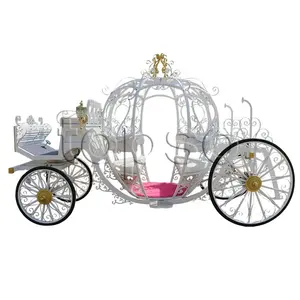 Motorized Cinderella Princess Pumpkin Horse Carriage Luxury Wedding Horse Carriage for Sale