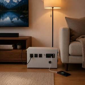 Station d'alimentation portable 2000W LiFePO4, générateur solaire triple sortie AC USB-C 12V DC PV pour camping, maison et extérieur - Product Image 3