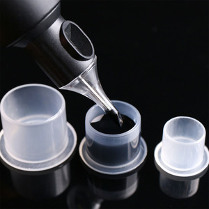 500 Unidades de Vasos Desechables Transparentes de PP de Grado Médico de 20mmx17mm con Fondo Plano para Tinta de Tatuaje, Soporte para Pigmentos para Estudio de Tatuajes - Product Image 1