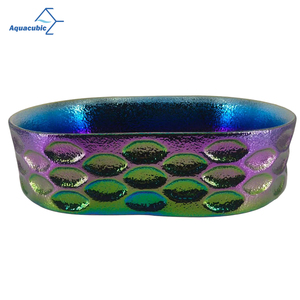 Lavabo in Ceramica con Design Superficiale a Struttura Molecolare Galvanizzata - Product Image 2