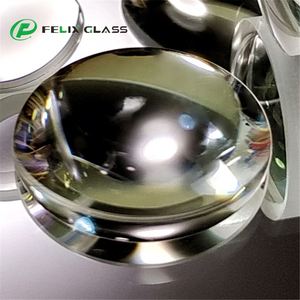 Lentille sphérique en verre de silice fondue Corning 7980 avec revêtement UV IR FELIX, transmission de 99,5 %, pour capteur laser, lentille ménisque - Product Image 2