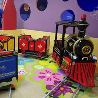 Waimar parc d'attractions plaza centre commercial enfants dirigeable manèges batterie électrique mini piste train ferroviaire pour adultes et enfants