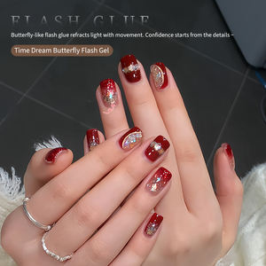 Smalto Gel Effetto Farfalla Time Dream 2026 Nuovo Gel Versatile con Paillettes Colorate per Negozi di Unghie, Richiede Lampada UV per Asciugatura - Product Image 3