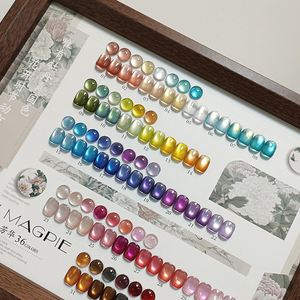 AILANUO Colección de Gel Magnético Ojo de Gato Ámbar Vegano Sin HEMA de 36 Colores y 15ml, Muy Buena Colección de Esmaltes de Uñas en Gel Rojo Ojo de Gato Tipo Gelatina al por Mayor - Product Image 2