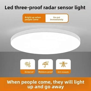 Thiết kế hiện đại siêu nhạy cảm kép Cảm biến điều khiển đèn trần IP65 LED ánh sáng cho văn phòng nhà hành lang ban công cầu thang - Product Image 5