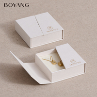 Boîte à bijoux en papier écologique à double ouverture avec ruban, design personnalisé et nouveau