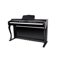 Beginner-friendly Easy-to-use Lightweight Portable Digital Piano Keyboard USB/MIDI 700 Rhythms 128 Tones Plastic 88-Key Black