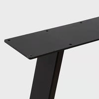 Pieds de table à manger en métal personnalisables, design unique, pieds de meubles personnalisables pour la base de meubles de salon