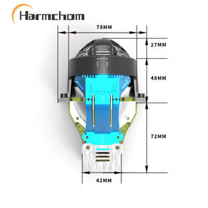 <span class=keywords><strong>M7</strong></span> 3 pulgadas de alta potencia Hi/Lo Beam nuevo diseño dual láser Bi proyector lente LED faros - Product Image 6