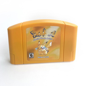 Version USA Anglais pokemoned jaune n64 Consoles de <span class=keywords><strong>jeux</strong></span> vidéo rétro Cartouche de jeu 64bit pour N64 - Product Image 1
